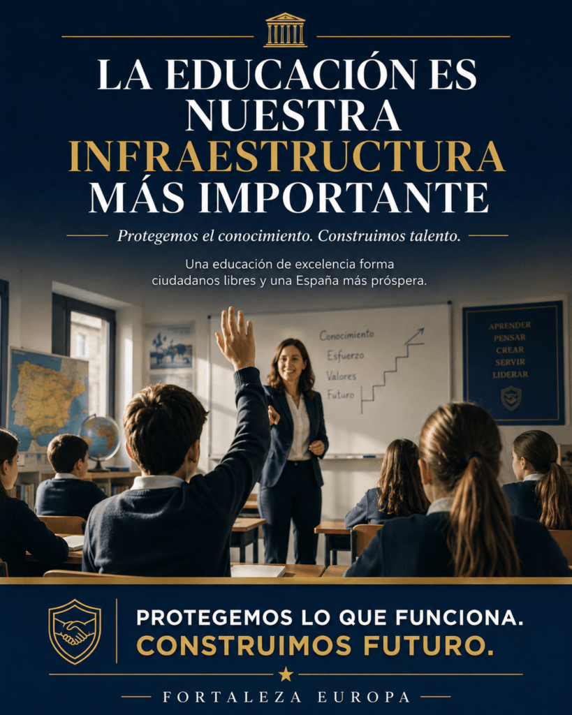 la educación es nuestra infraestructura más importante
